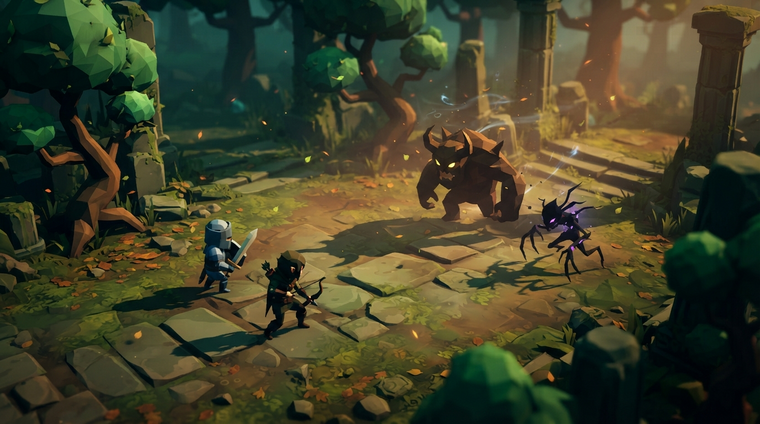 A turn-based encounter — the system most first projects build before they know whether the world is interesting