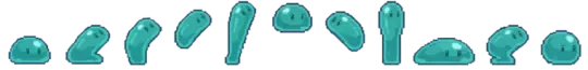 Slime — Bounce-Flipbook-Textur (Pixel, 8f)