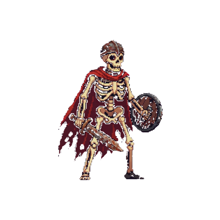 A single reference sprite: what a character is, before it remembers anything