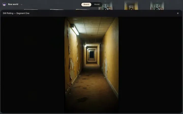 네타 스튜디오 — 상세 오버레이의 스틸 롤링