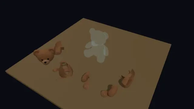 Szenenhintergrund Level 2 Teddybär