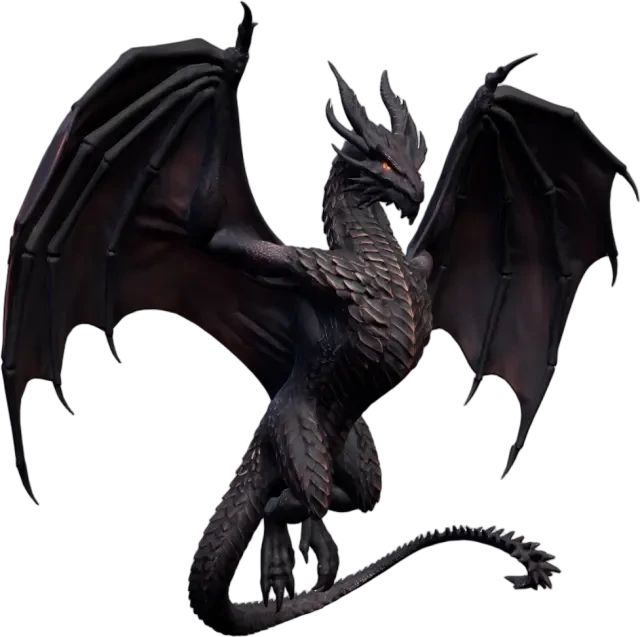 Transparenter Drachen-Sprite