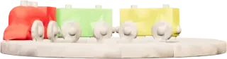 Wooden Toy Train transparent sprite