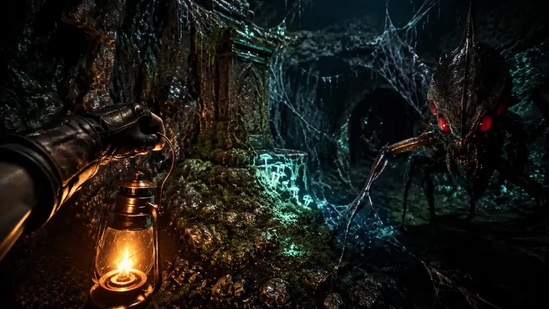 Primeira Noite em Moss Grotto — Reel POV Vertical 9:16 de 15 Segundos — Vídeo de IA do Neta Studio