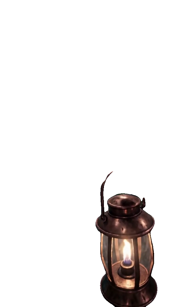 Медный фонарь из входного такта видео (прозрачный PNG)