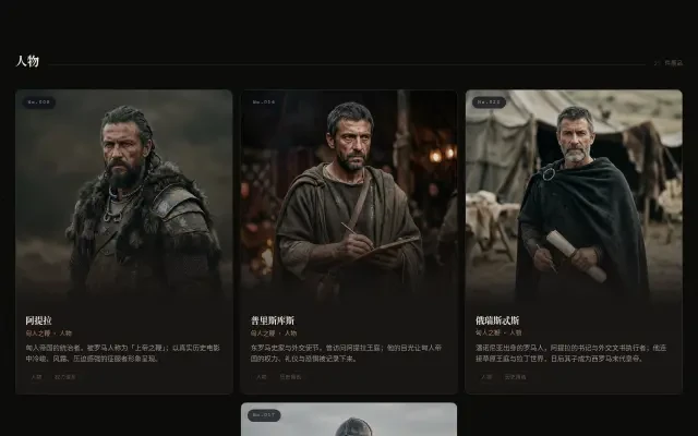 World Hall — characters hall