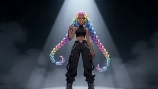 Image réelle du clip — Aaliyah au milieu du couplet, une seule interprète