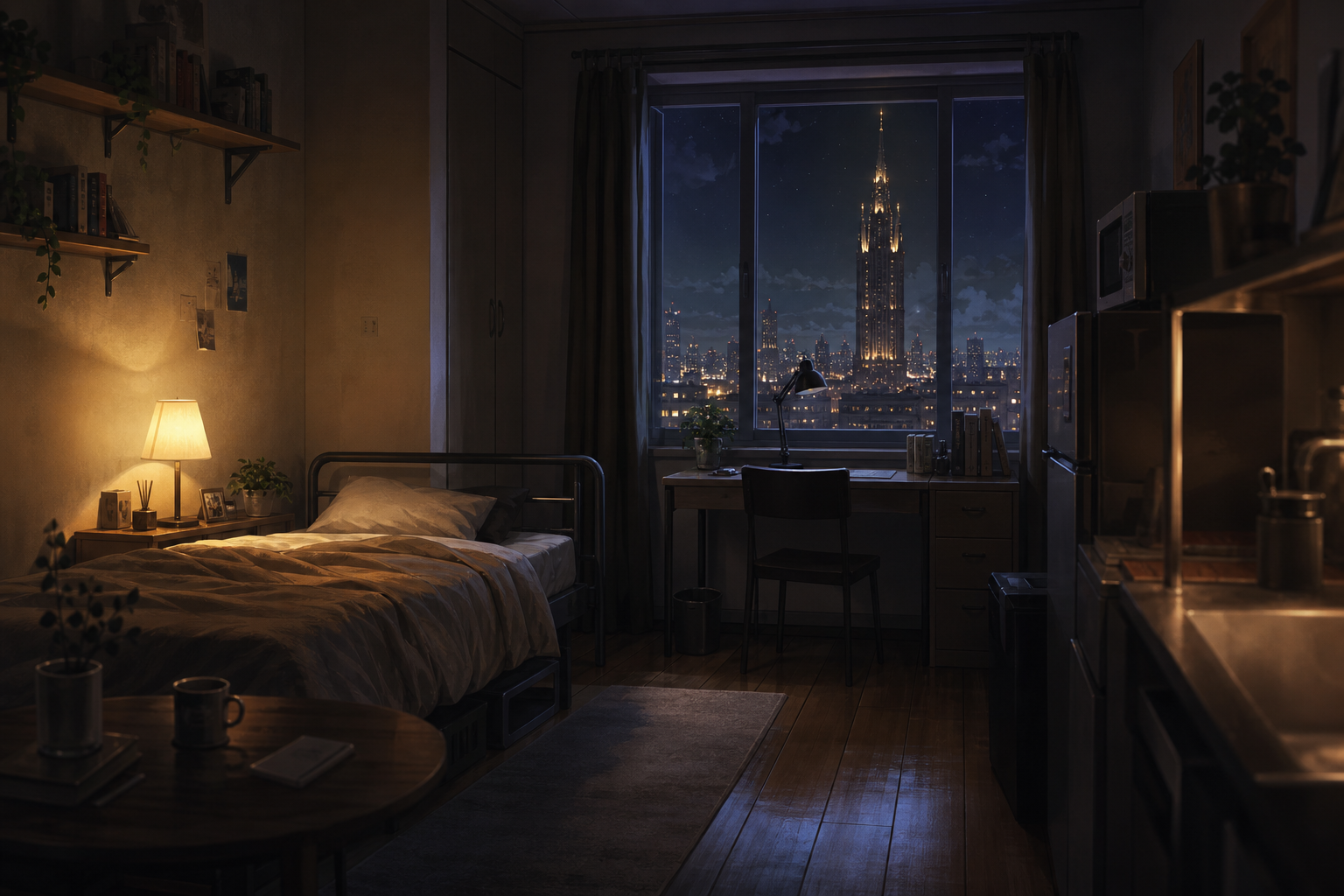 Hintergrund — Avas Wohnung