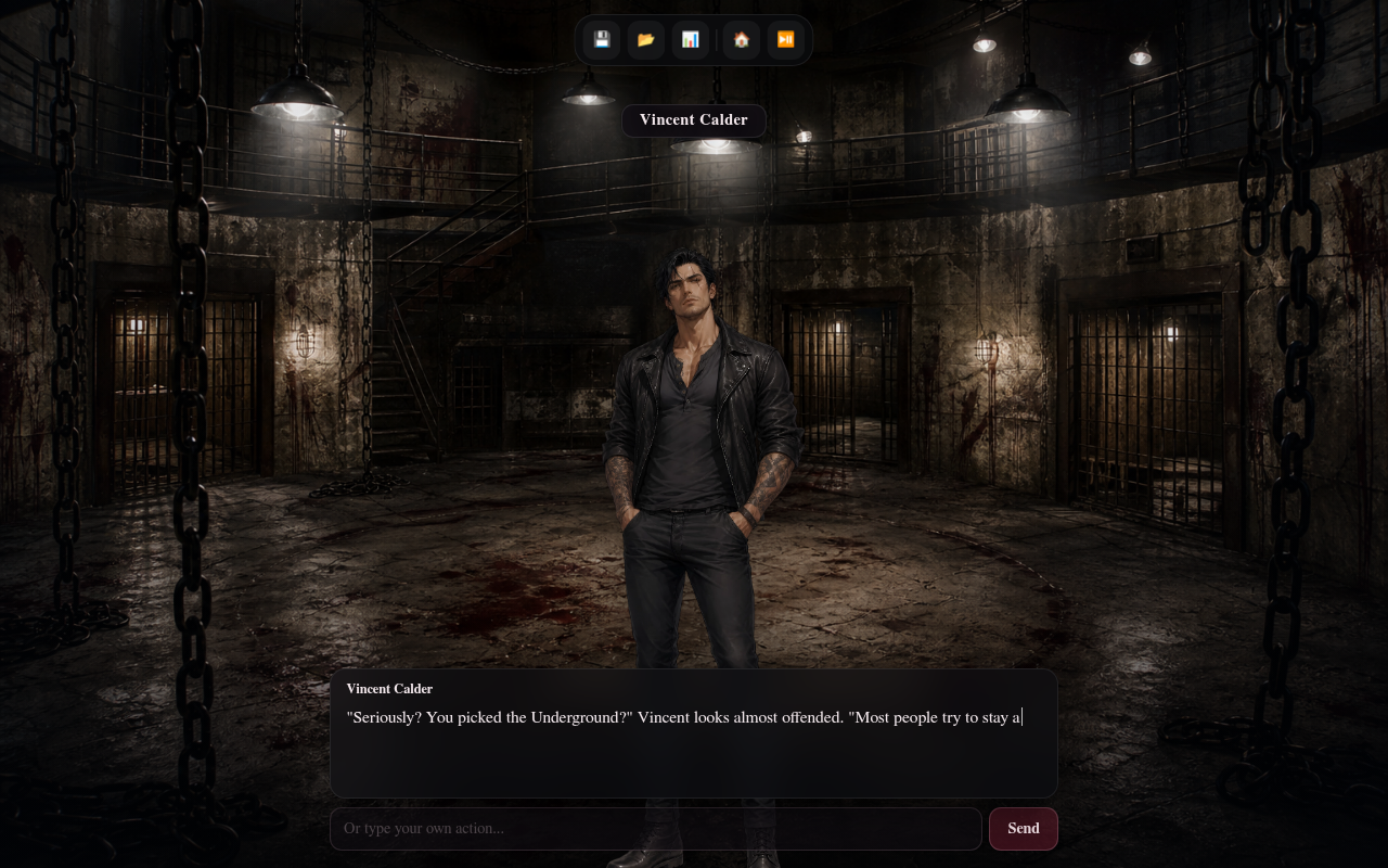Gameplay — Vincent Calder in The Underground