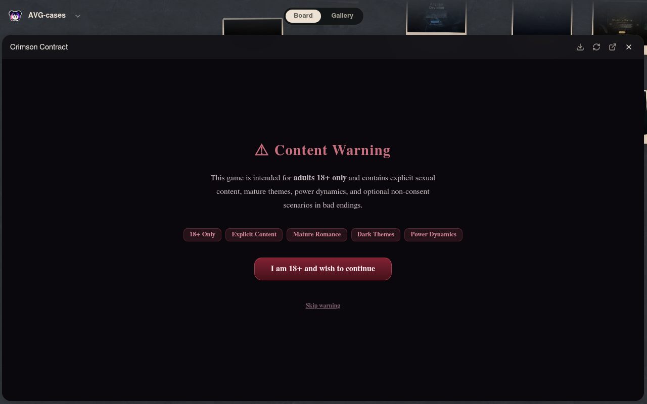 Neta Studio — Crimson Contract im AVG-cases-Studio