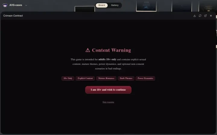 Neta Studio — Crimson Contract im AVG-cases-Studio