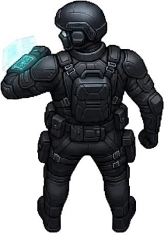 VEX-Agenten-Sprite (transparentes PNG)