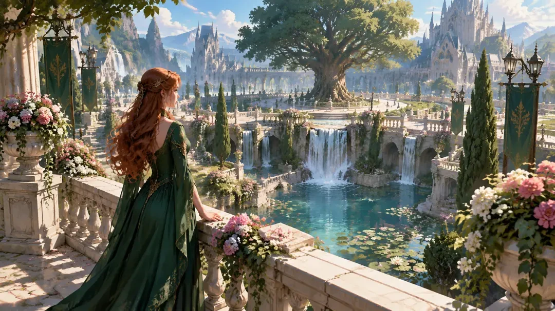 Grand Courtyard Layout Test — A Velara’s Story Interactive Game
