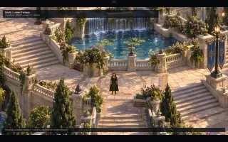 Jogabilidade de Grand Courtyard Layout Test — o Terraço Sul / Inferior