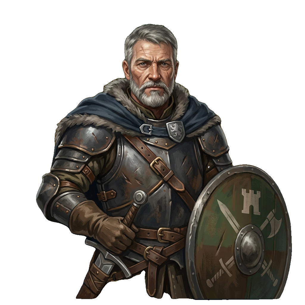 Sprite transparente de Sebas — capitão da guarnição