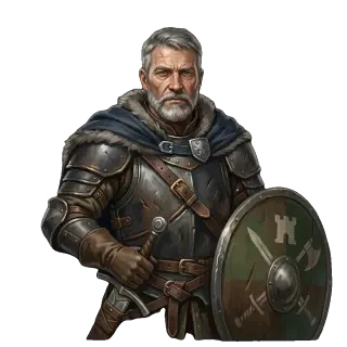 Sprite transparent de Sebas — capitaine de la garnison