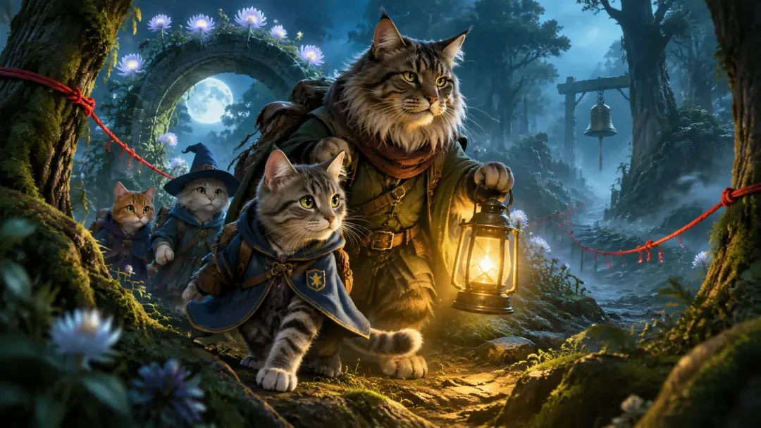 Meowarts: Wilderwood Rescue — 人工智慧打造的貓咪救援冒險遊戲|線上遊玩
