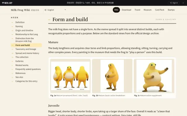 Oberfläche — Turnaround-Blatt zu Form und Körperbau