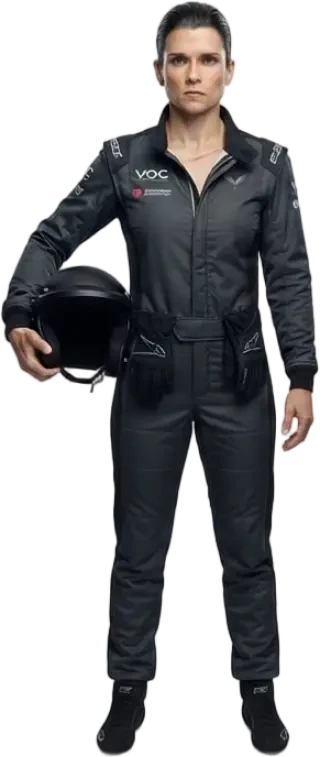 Sprite transparente — Danica Shelby con el traje de carreras Kestrel