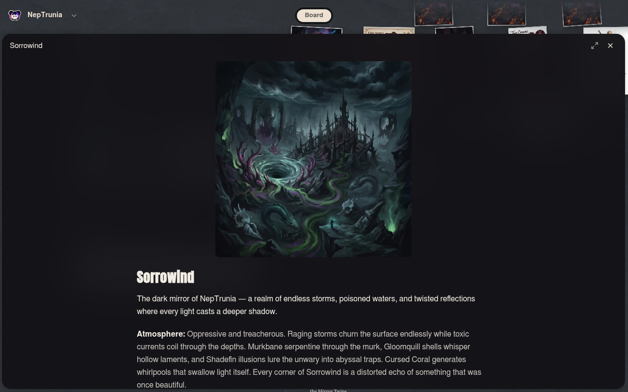 Neta Studio — detalle de la ubicación Sorrowind