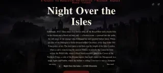 Night Over the Isles — 標題畫面