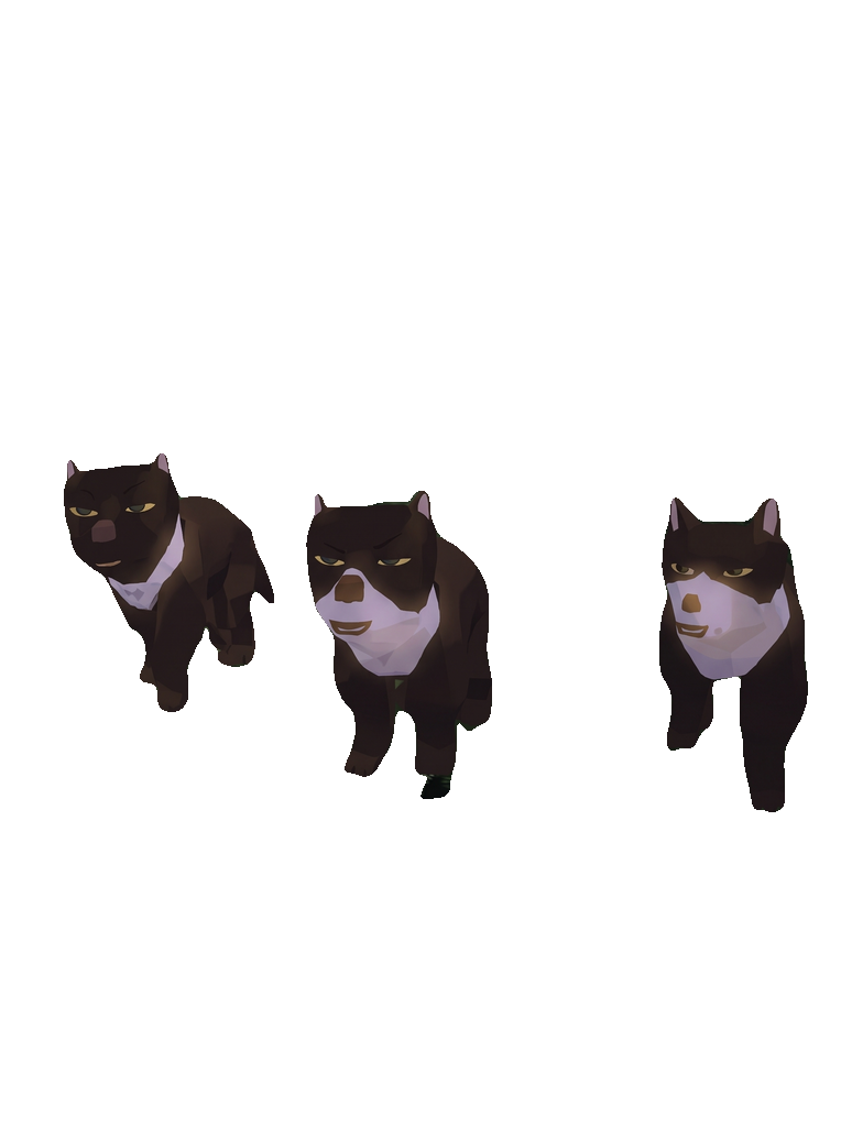 Transparentes Sprite des Wolfsrudels