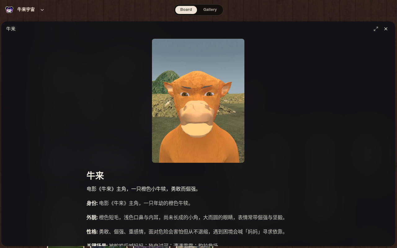 Neta Studio — 牛来宇宙 Charakterkarte