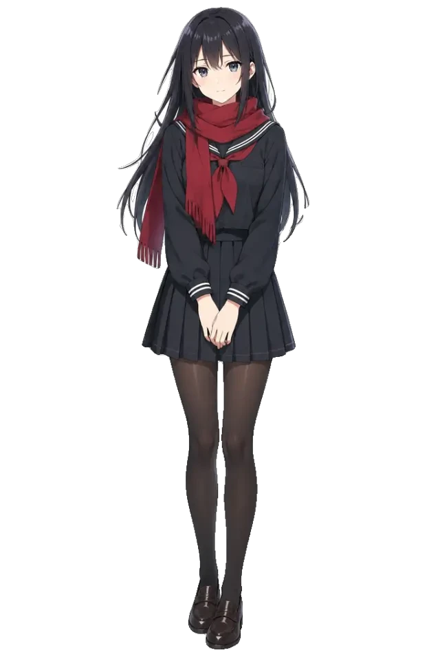 Aoi Tachibana — recorte transparente de personagem de corpo inteiro