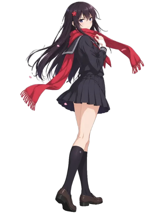 Aoi Tachibana — recorte transparente de personaje de cuerpo completo