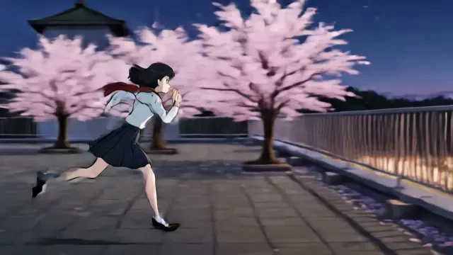 Vídeo real — Aoi corre por la azotea (01)
