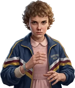 Sprite de Eleven / Jane Hopper (PNG transparente)