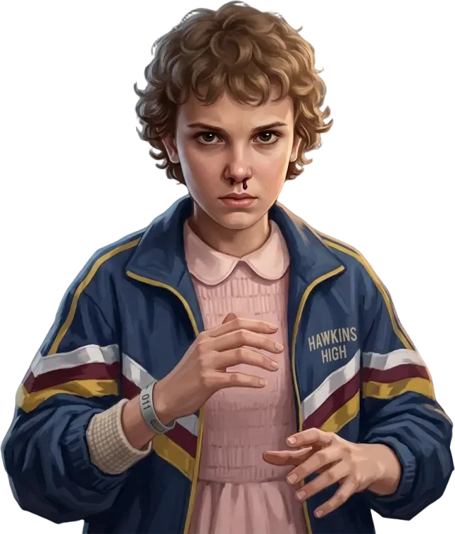 Eleven / Jane Hopper sprite (transparent PNG)