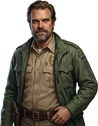 Sprite de Jim Hopper (PNG transparente)