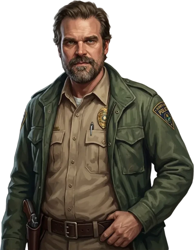 Jim Hopper sprite (transparent PNG)