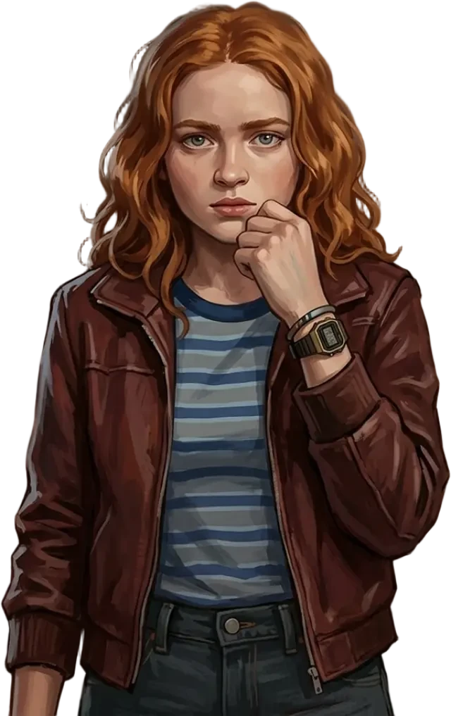 Max Mayfield sprite (transparent PNG)