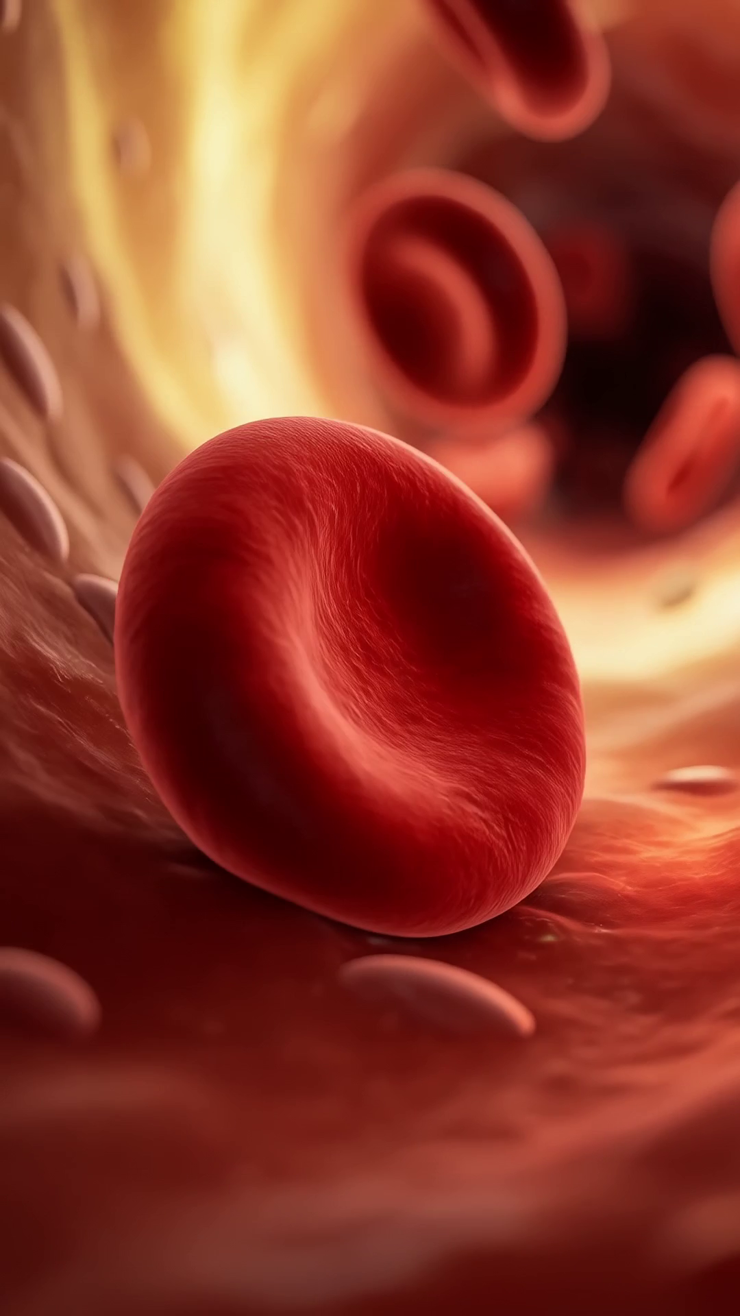 Image de la vidéo finale — Temps 2 (3-7 s) : la cellule qui tourne tandis qu'une impulsion de pression la fléchit