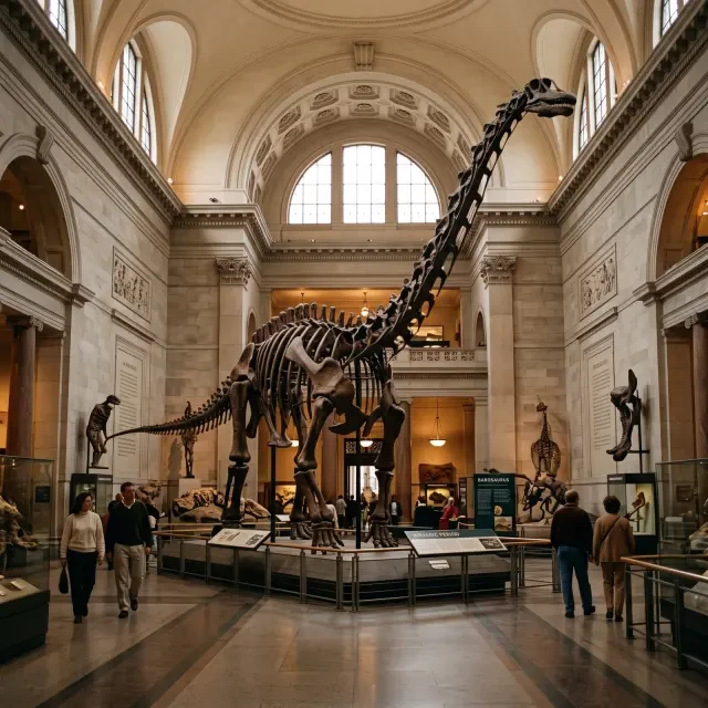 Naturhistorisches Museum als Hintergrund