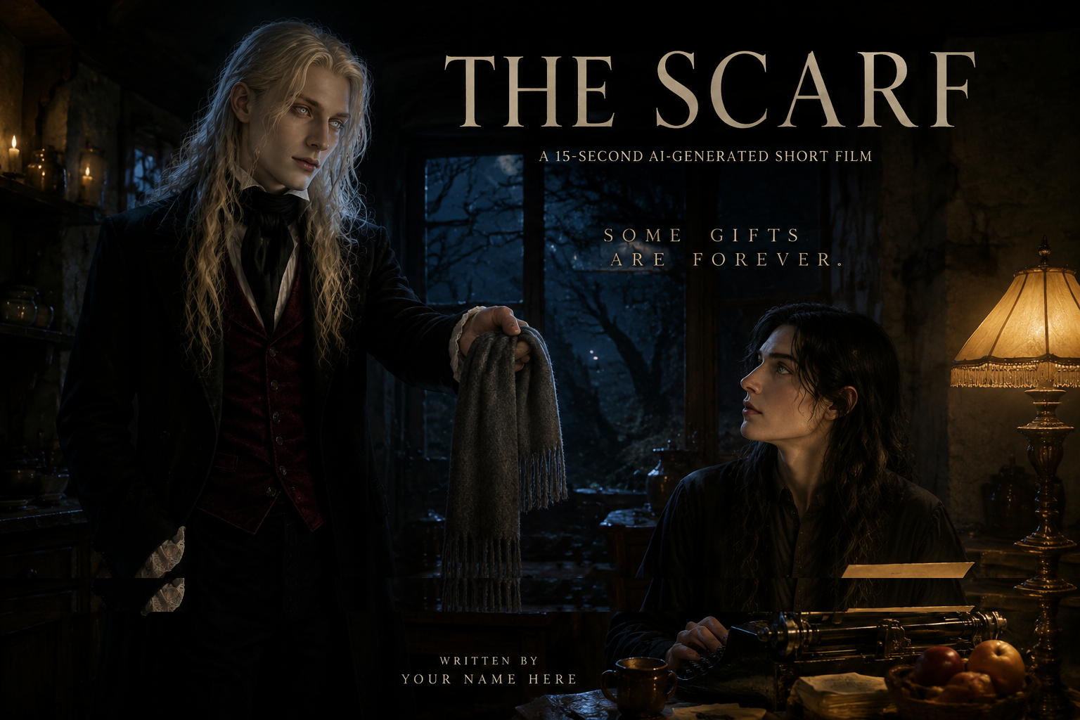 THE SCARF — 고딕 다크 로맨스 AI 영상