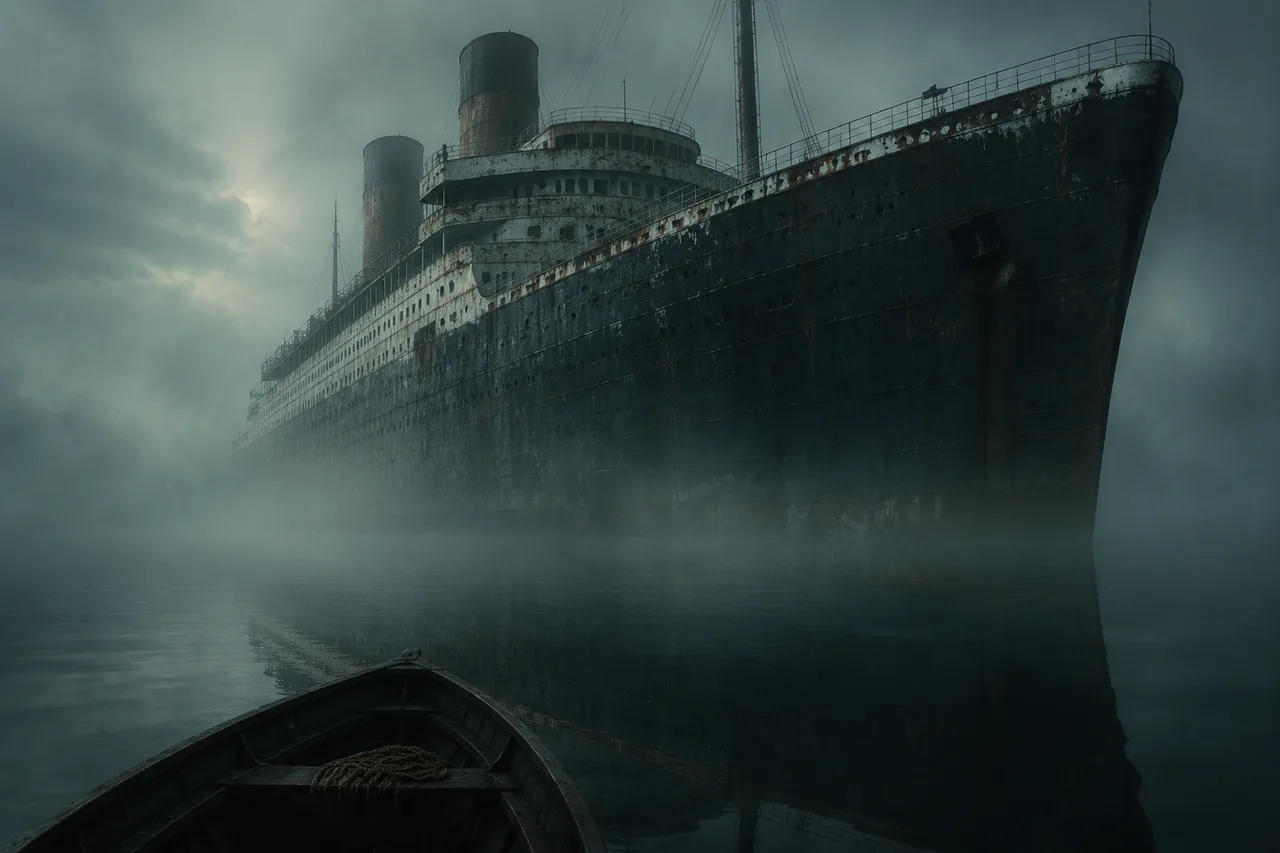 The Aeolus in the fog background
