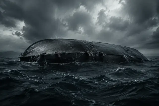 Storm capsize background