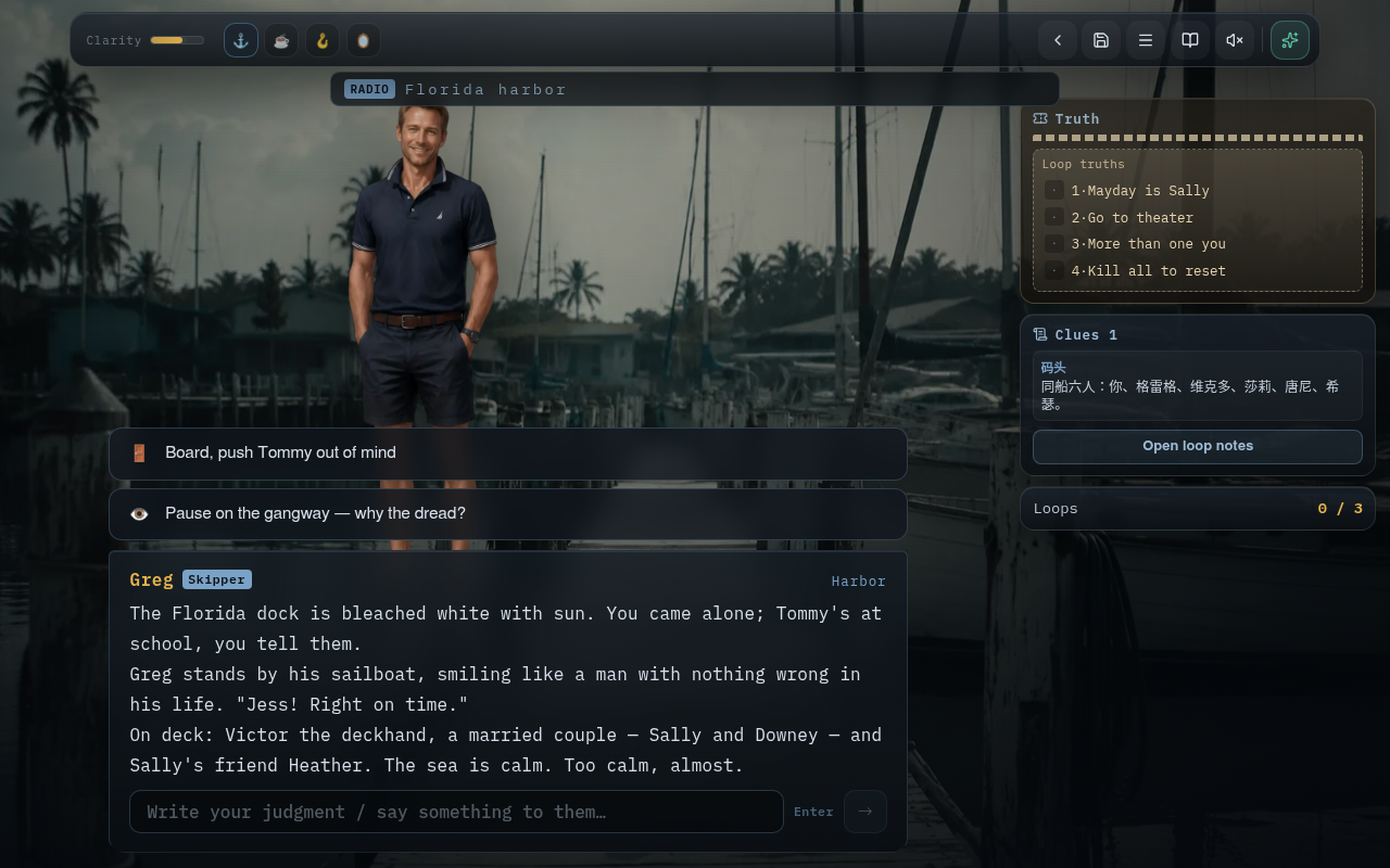 Gameplay — Florida harbor choices
