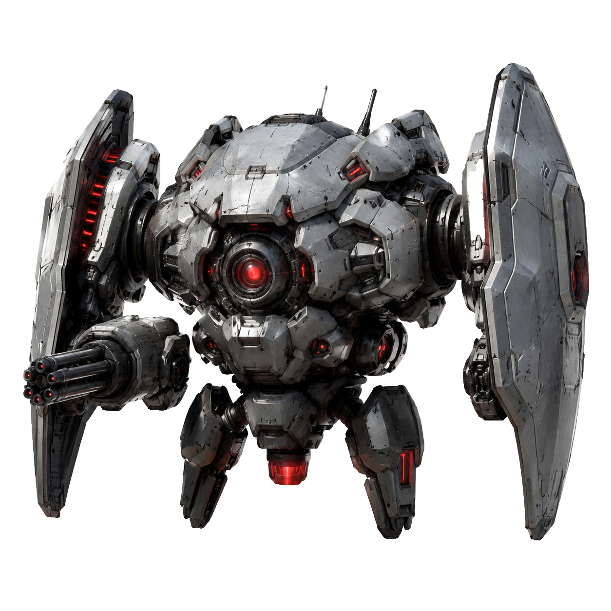 Sprite del enemigo Armored Drone (transparente)