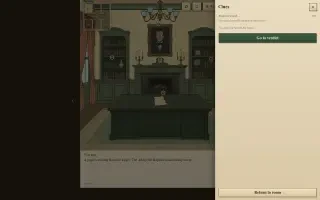 Interfaz — el expediente de Pistas en Verdigris Manor