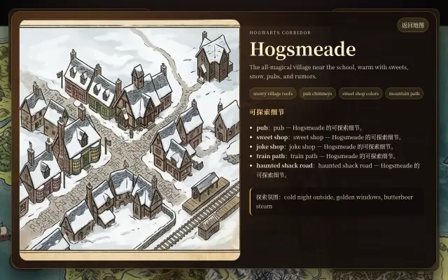 介面 — 活米村地点卡片