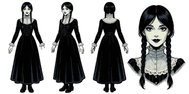 The Braided Girl transparent sprite