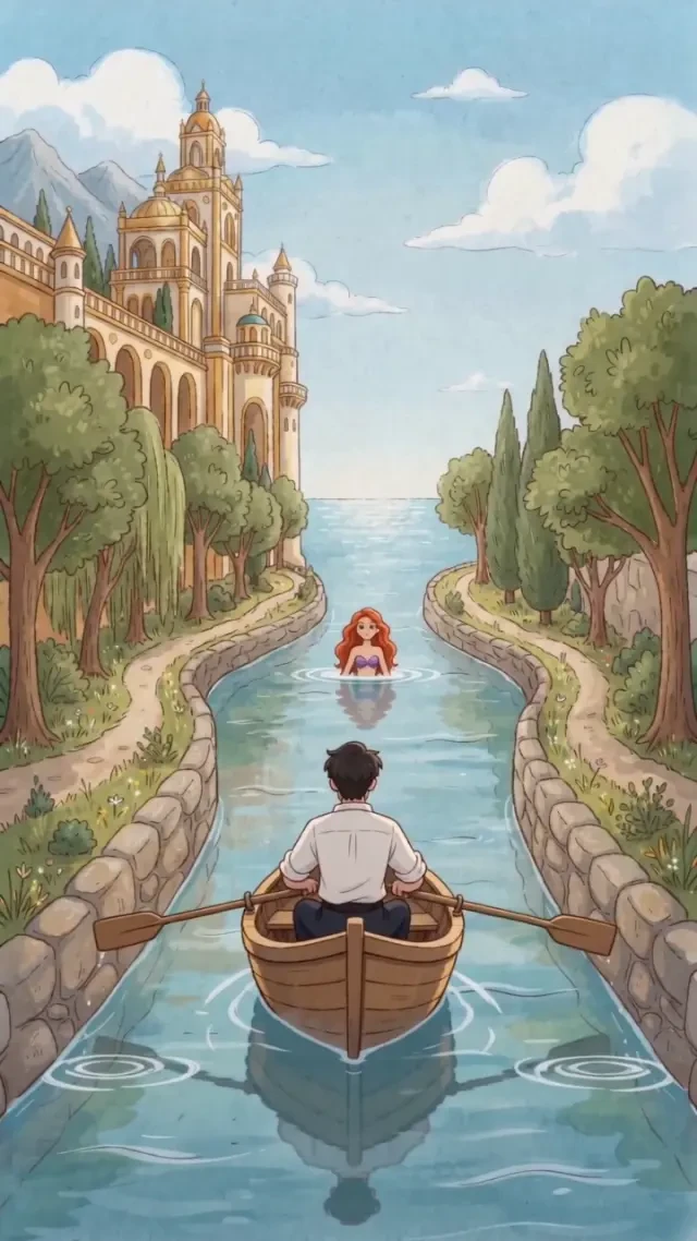 Actual video — 12.5–15s the prince rows out