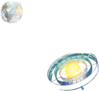 Découpe — PNG transparent des éléments de l'explicatif de la sphère de Dyson