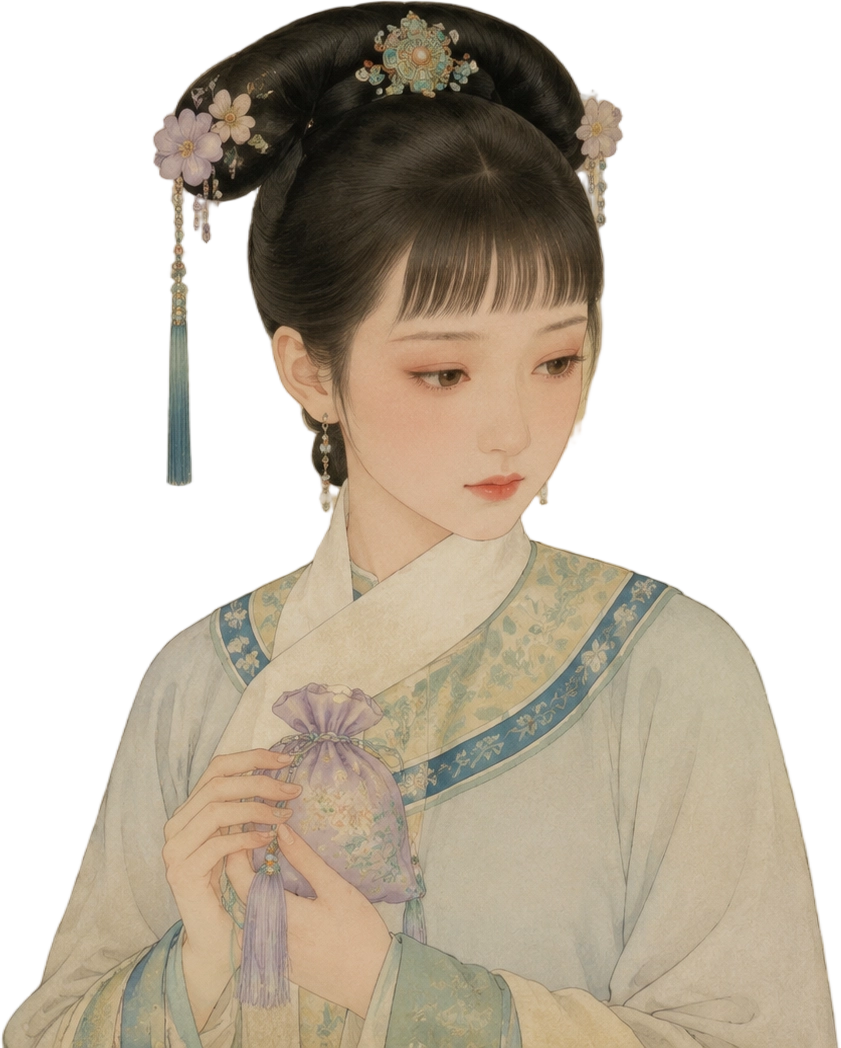 安陵容の透過立ち絵 — 延禧宮の下級妃