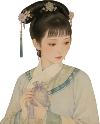 安陵容の透過立ち絵 — 延禧宮の下級妃