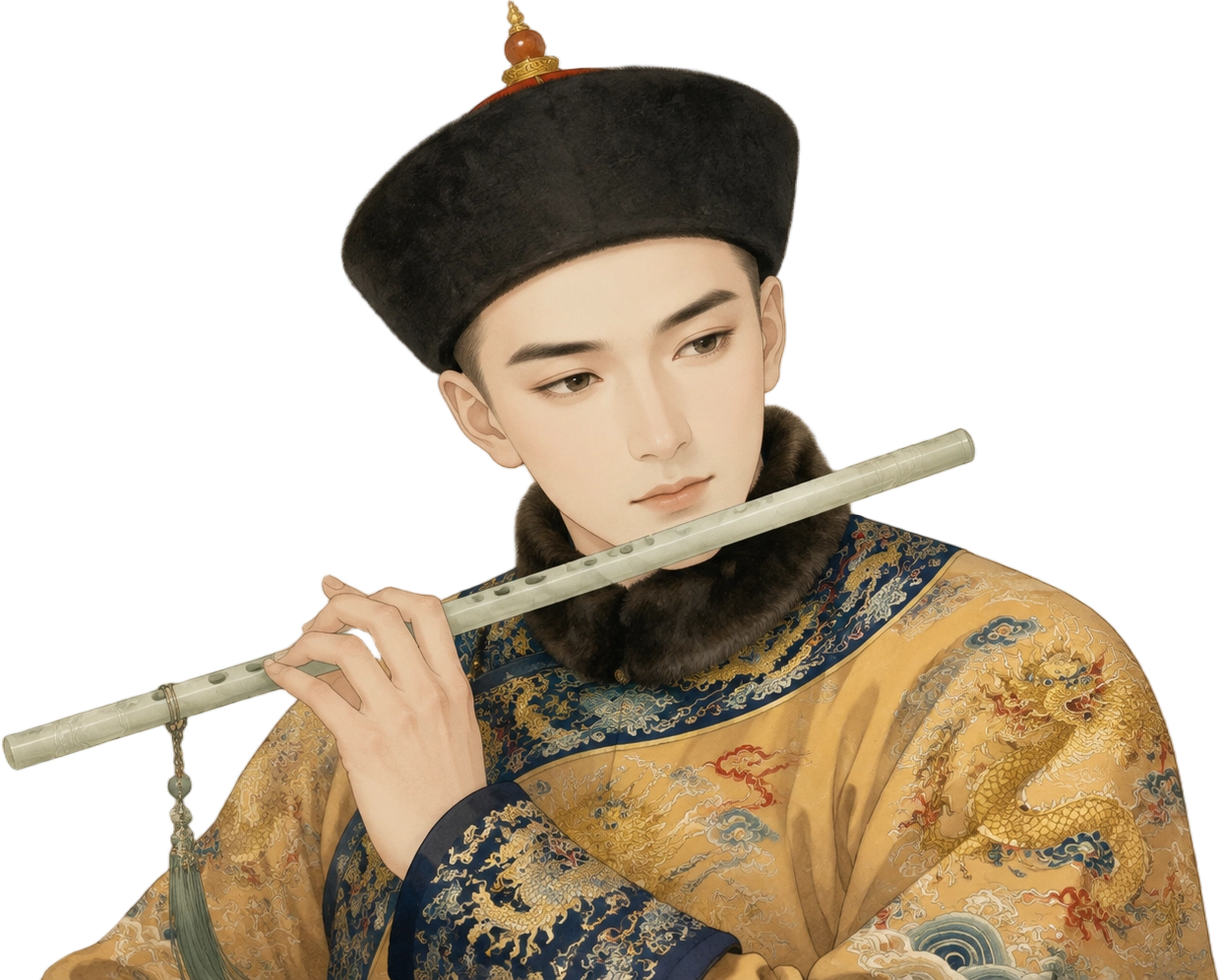 果郡王の透過立ち絵 — 果の領地の王子